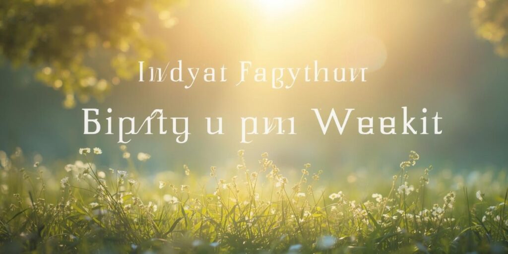 New Month and New Week Prayers