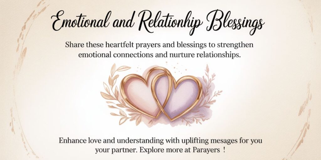 Emotional and Relationship Blessings