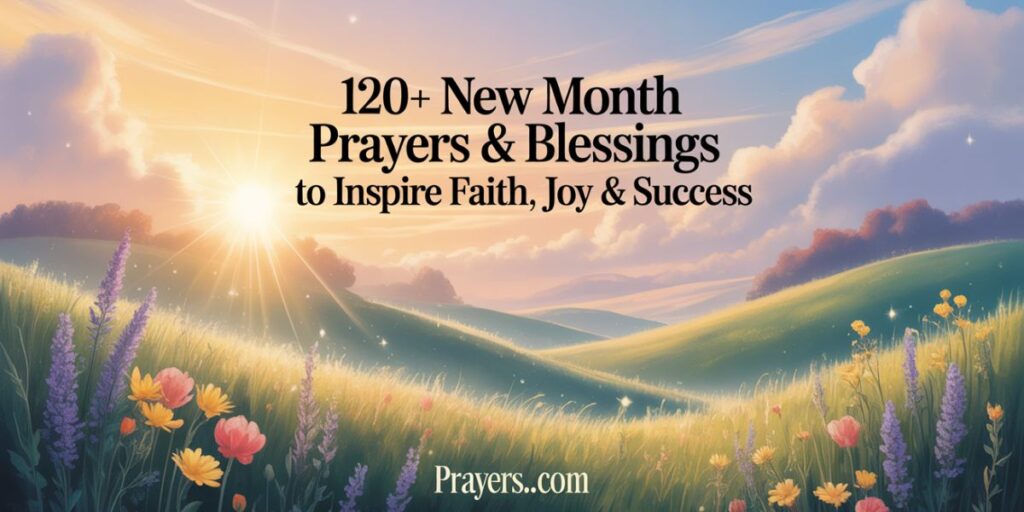 120+ New Month Prayers & Blessings to Inspire Faith, Joy & Success