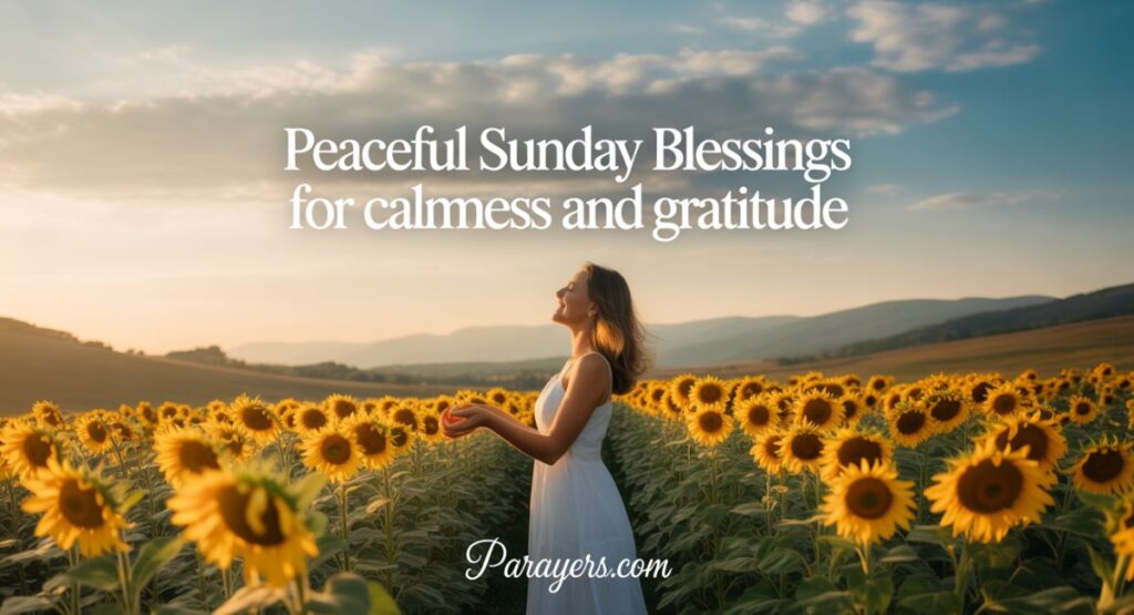 Peaceful Sunday Blessings for Calmness and Gratitude