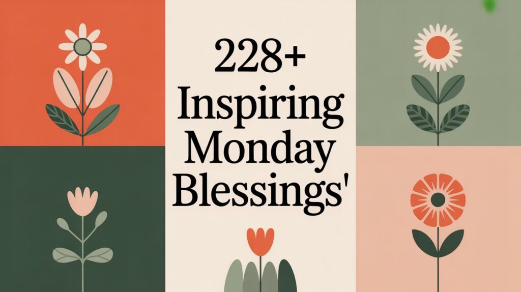 Inspiring Monday Blessings