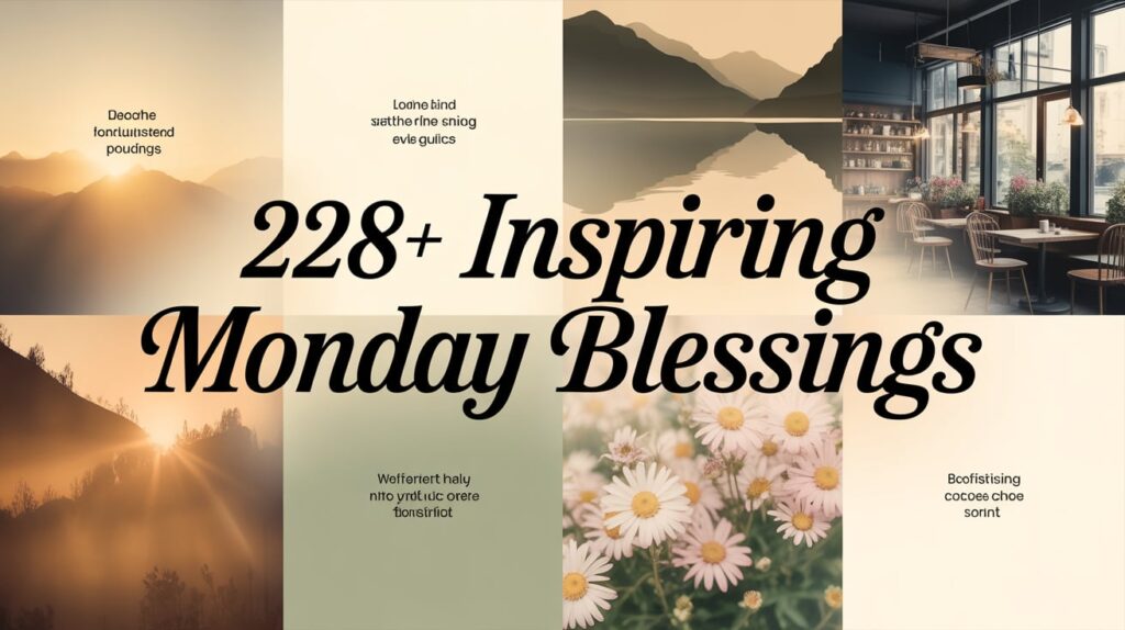 Inspiring Monday Blessings