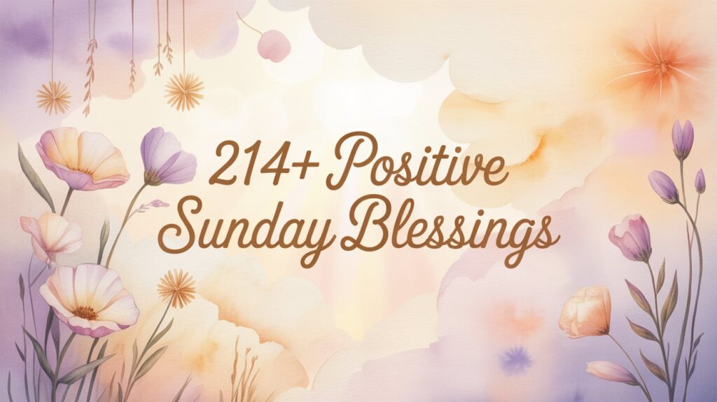 Positive Sunday Blessings