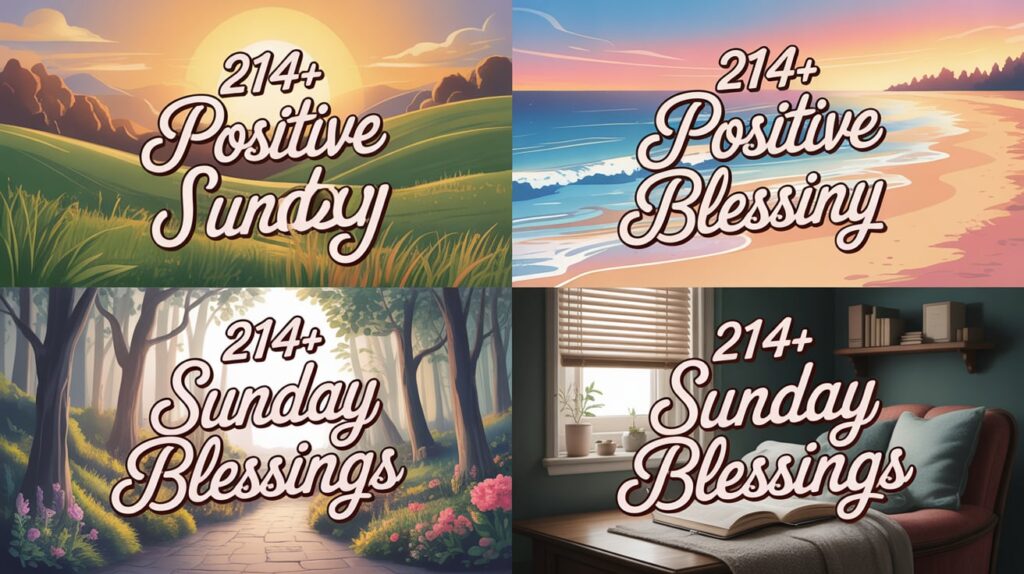Positive Sunday Blessings