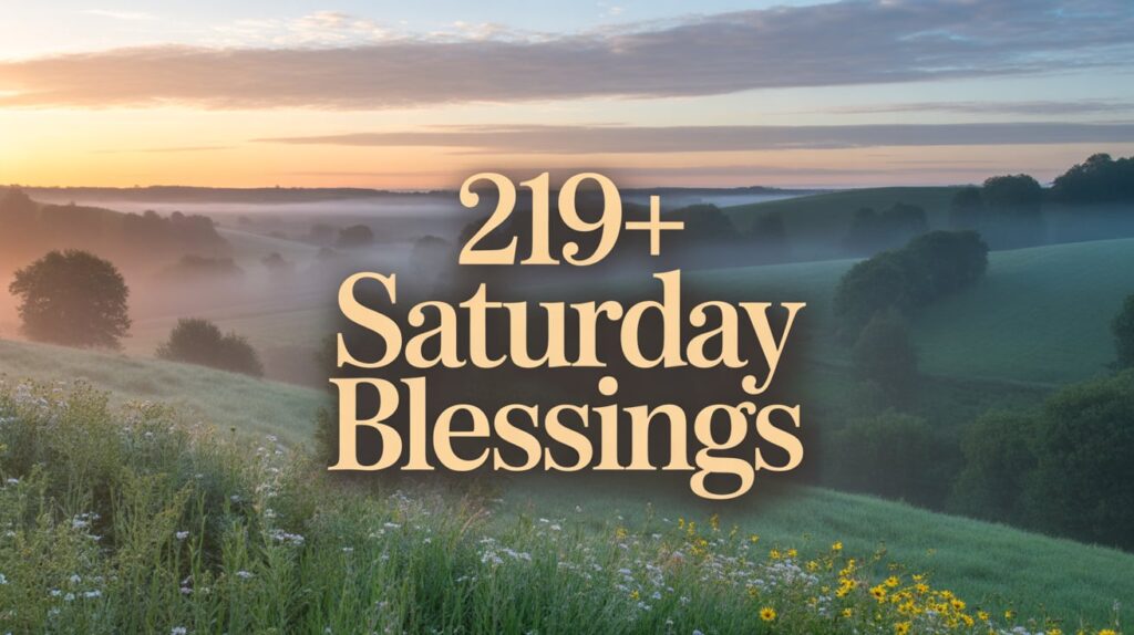 Saturday Blessings