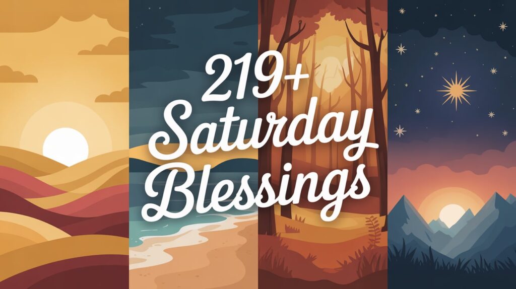 Saturday Blessings