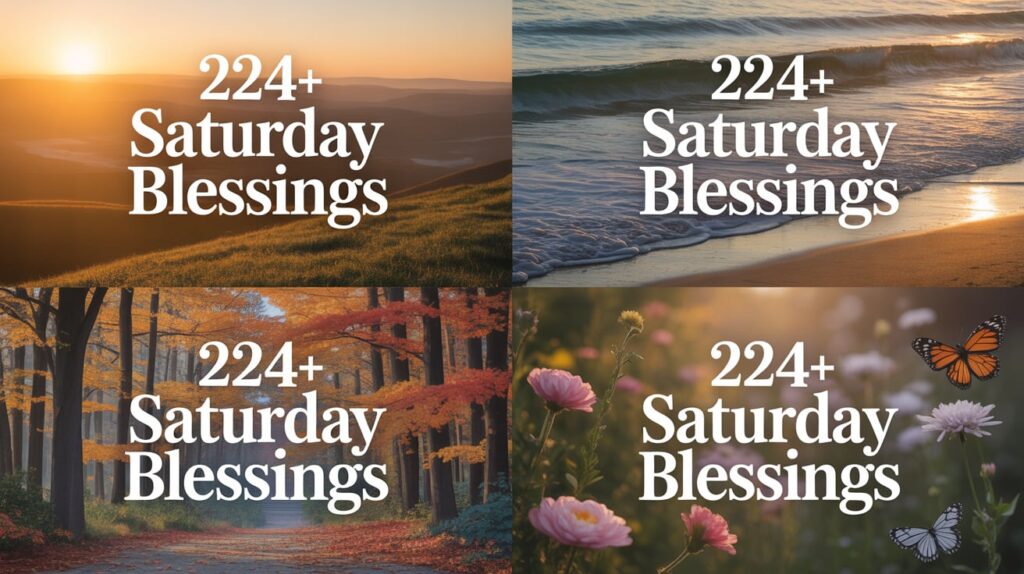 Saturday Blessings