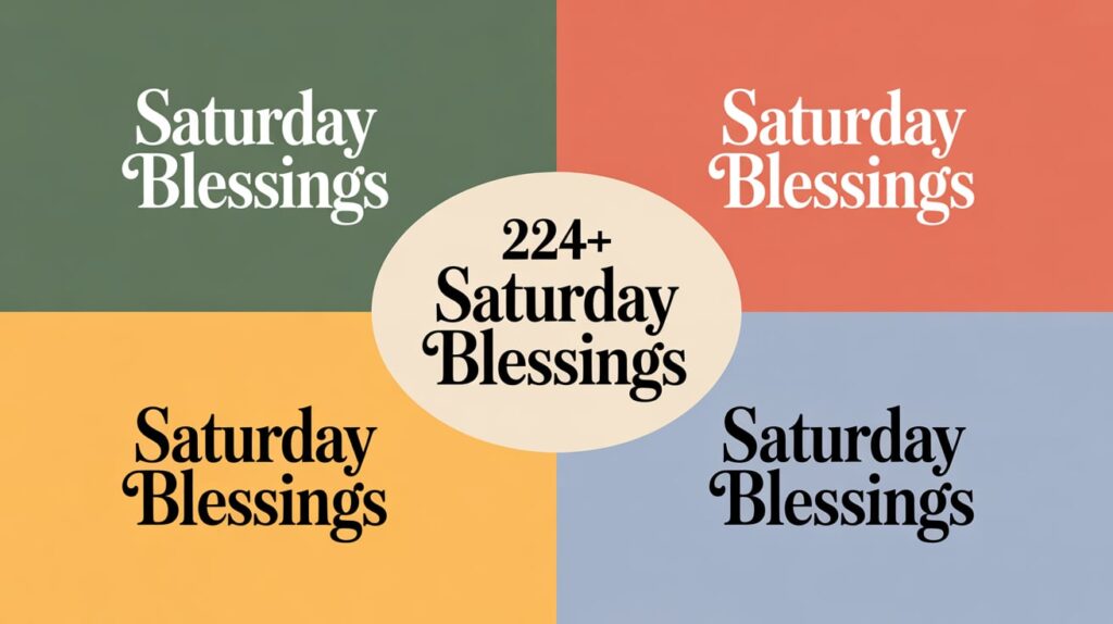 Saturday Blessings