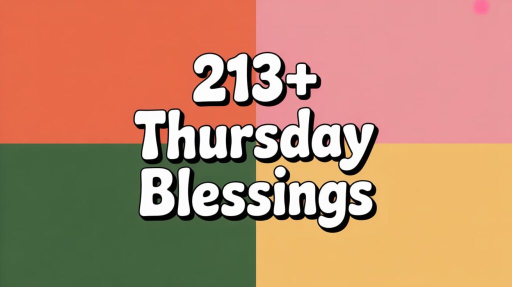 Thursday Blessings