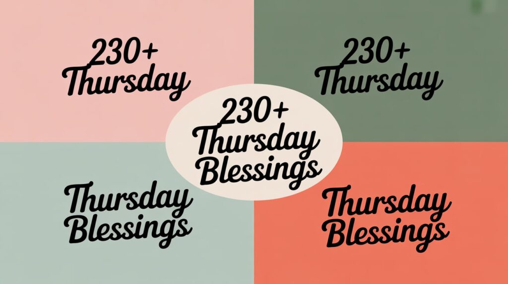 Thursday Blessings