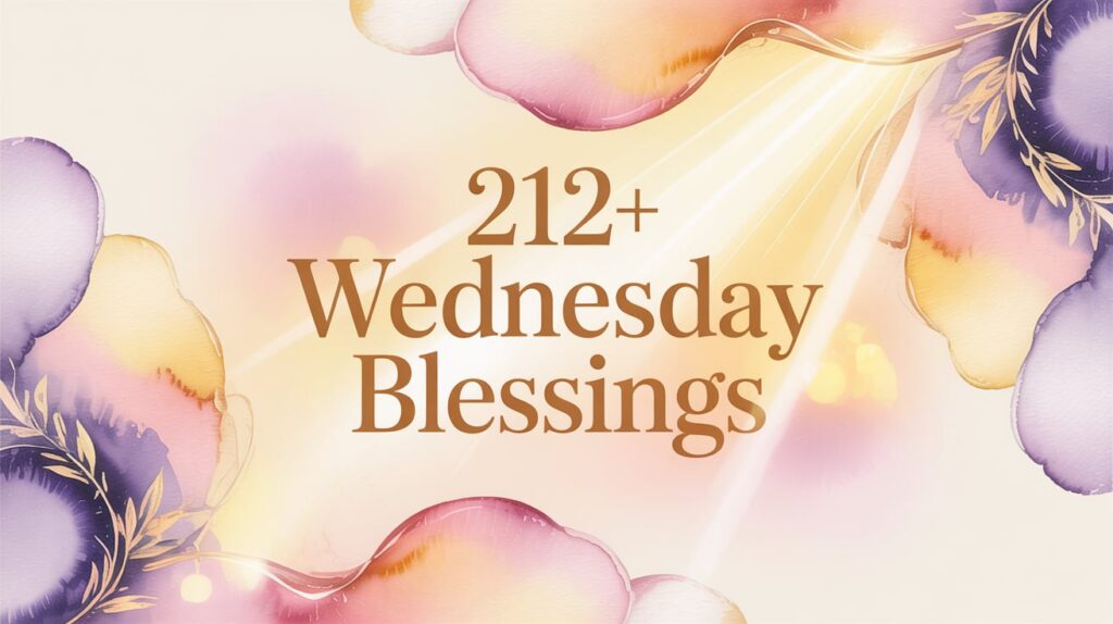 Wednesday Blessings