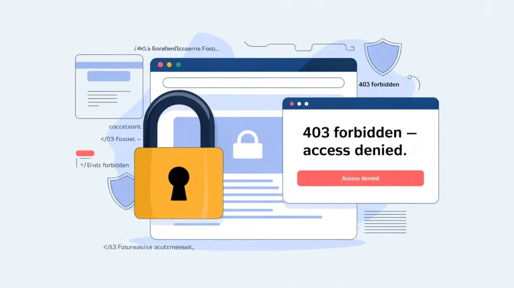 403 forbidden error means