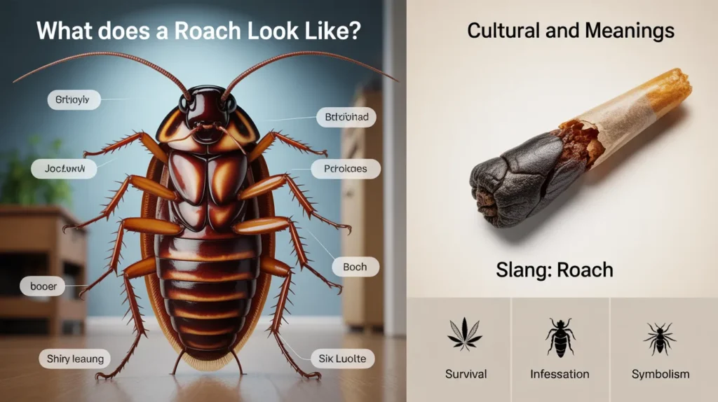 what do cockroaches look like