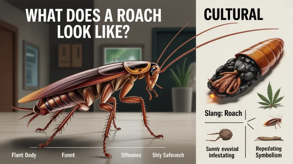what does a cockroach look like