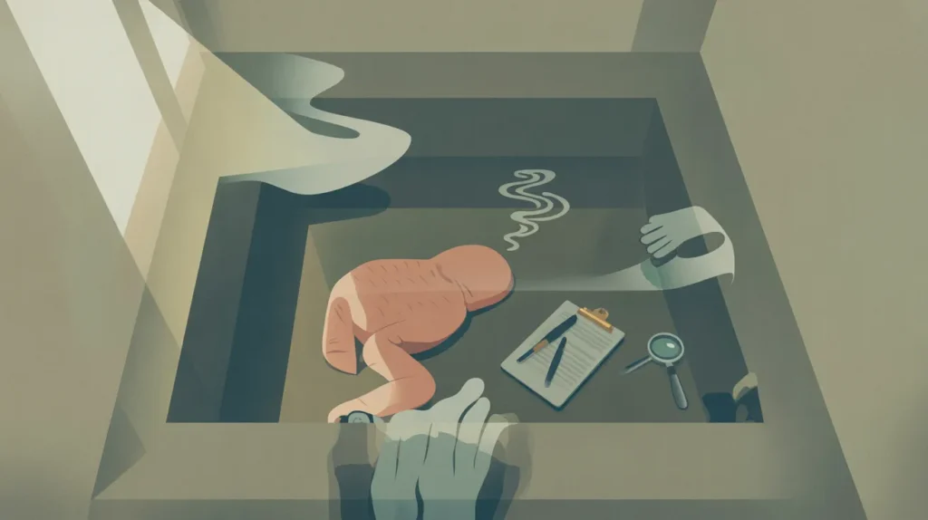 when does a dead body start to smell