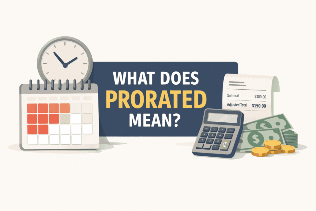 What Does Prorated Mean (1)