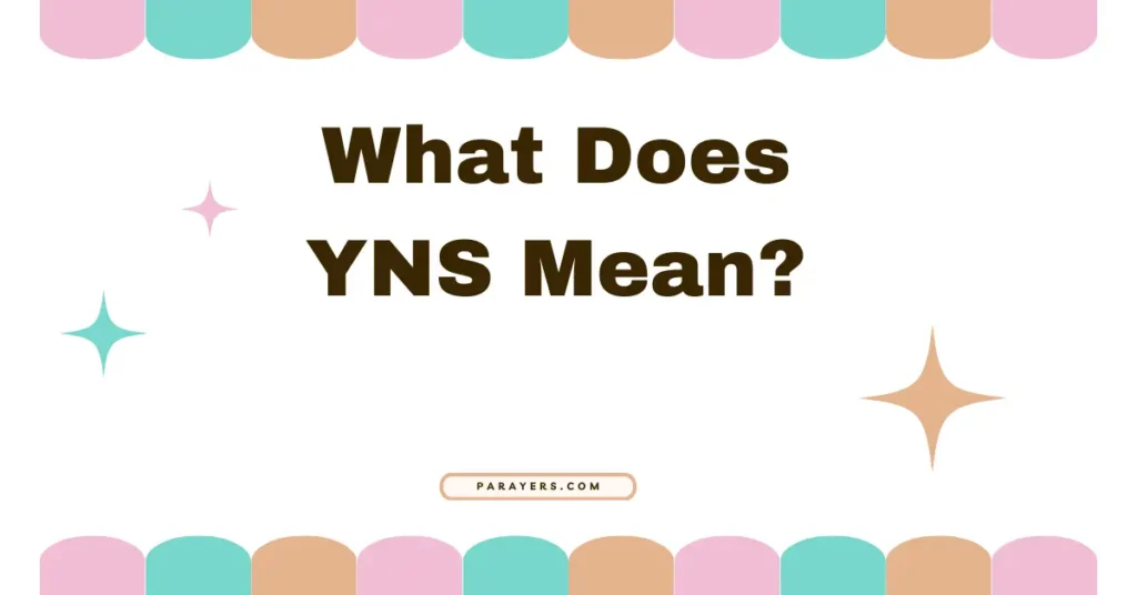What Does YNS Mean