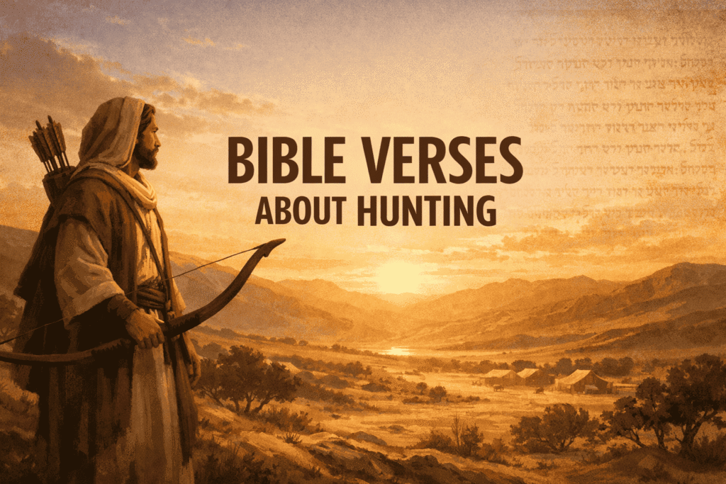 BIBLE VERSES ABOUT HUNTING