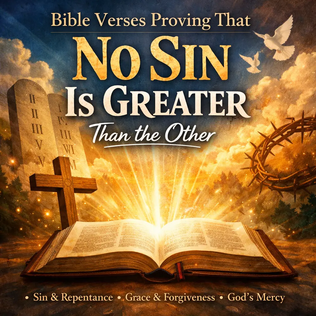 Bible Verses Proving That No Sin Is Greater Than the Other
