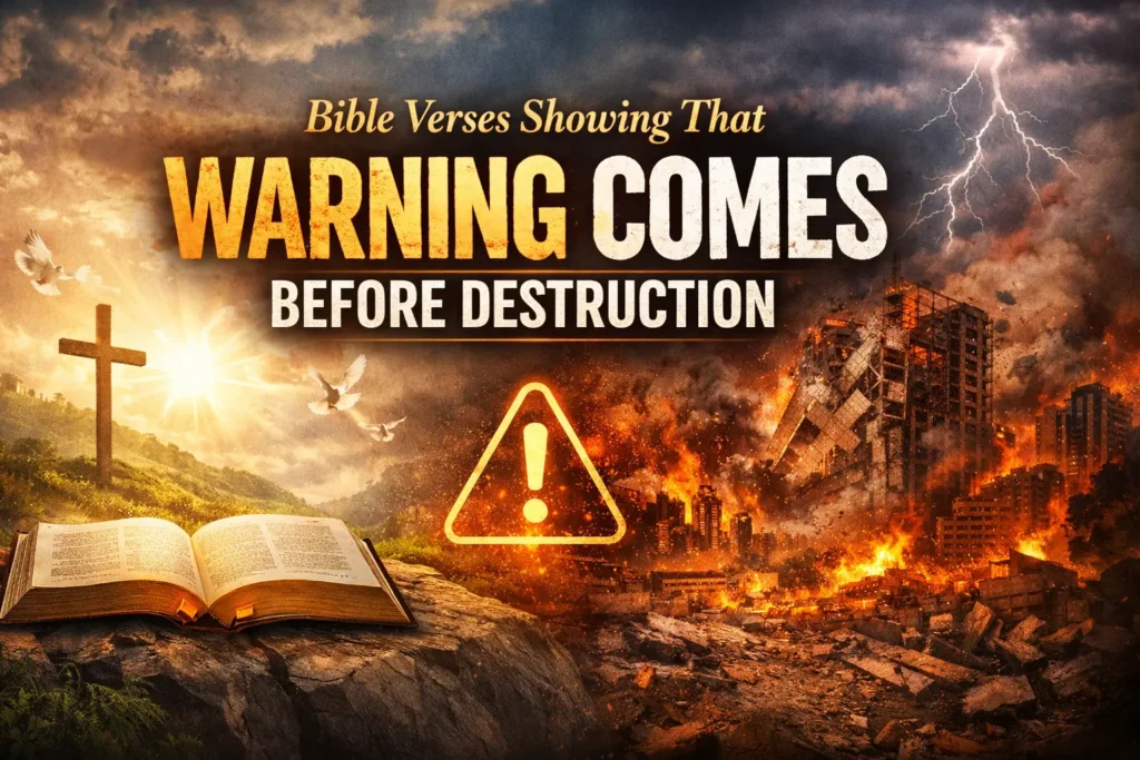Bible Verses Showing That Warning Comes Before Destruction