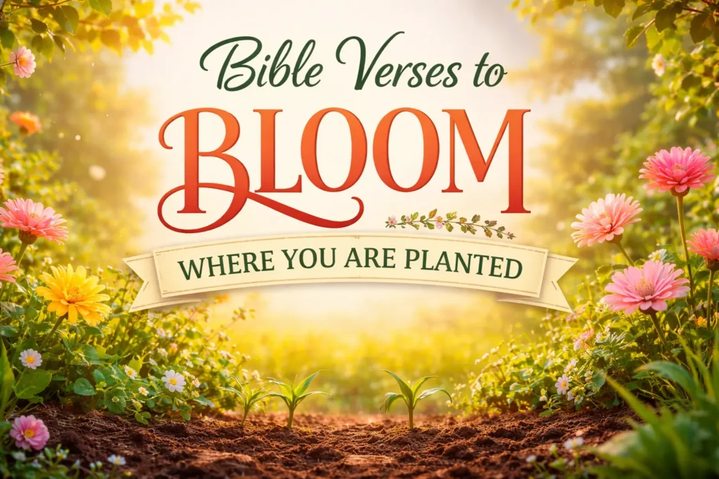 Bible Verses to Bloom Where You Are Planted