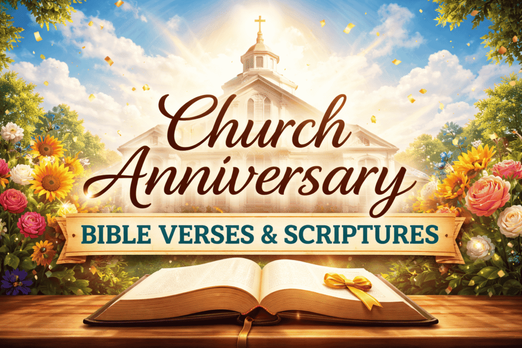 Church Anniversary Bible Verses & Scriptures