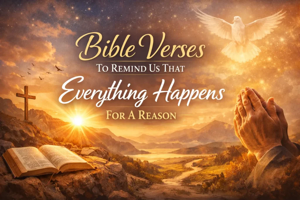 Bible Verses To Remind Us That Everything Happens For A Reason