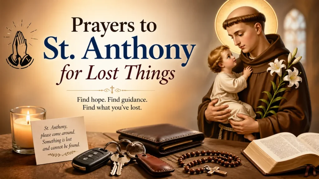 Prayers to St. Anthony for Lost Things