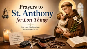 Prayers to St. Anthony for Lost Things