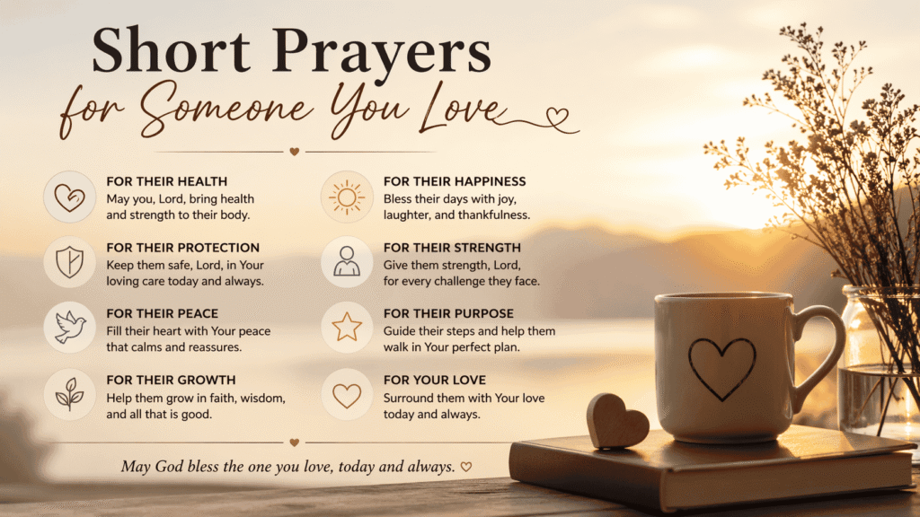 Short Prayers for Someone You Love