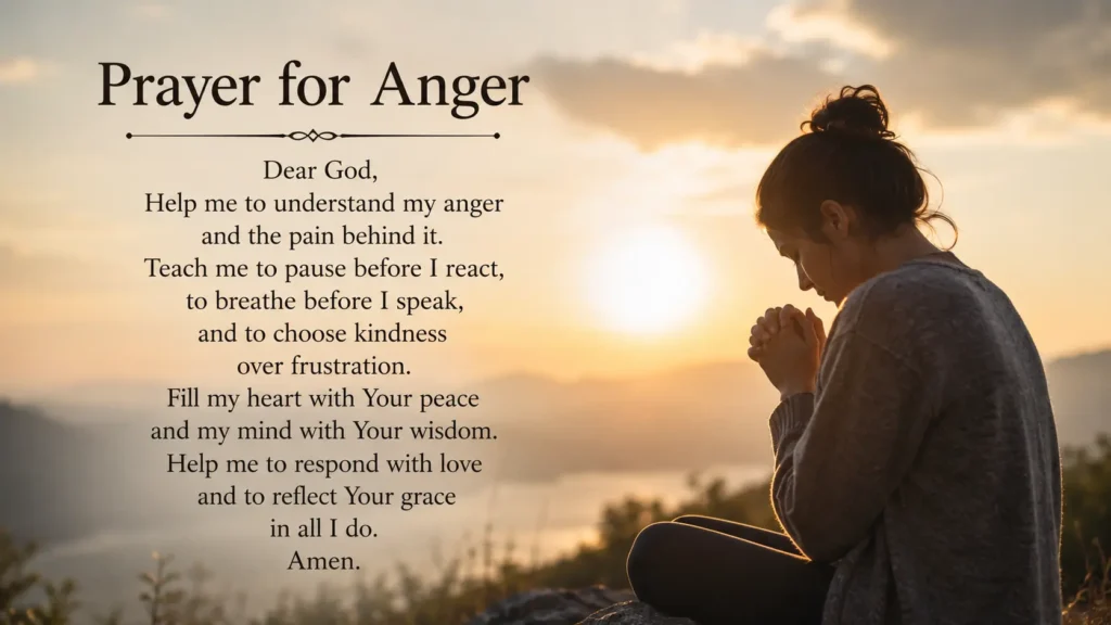 Prayer for Anger
