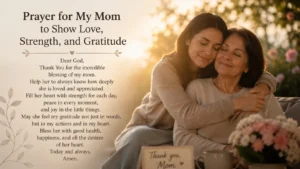 Prayer for My Mom