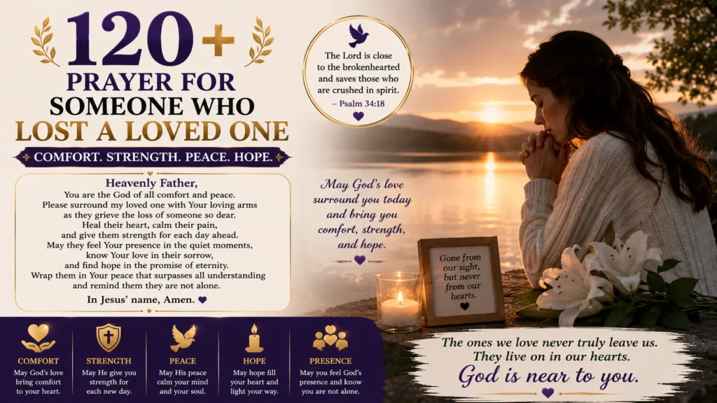 Prayer for Someone Who Lost a Loved One