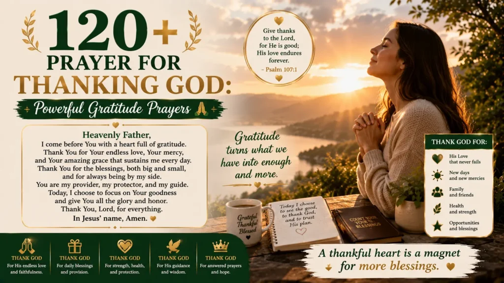 Prayer for Thanking God