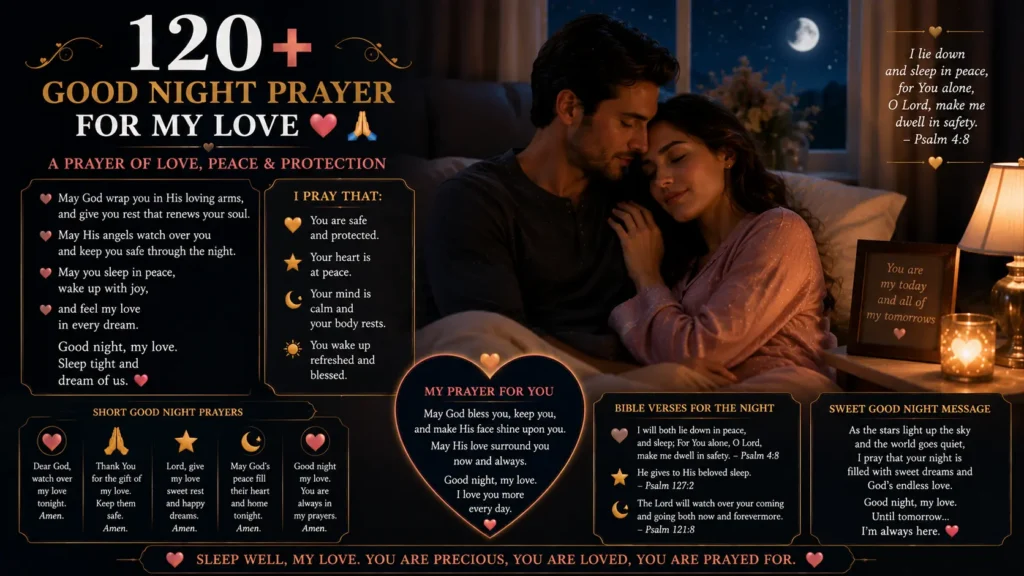 Good Night Prayer for My Love