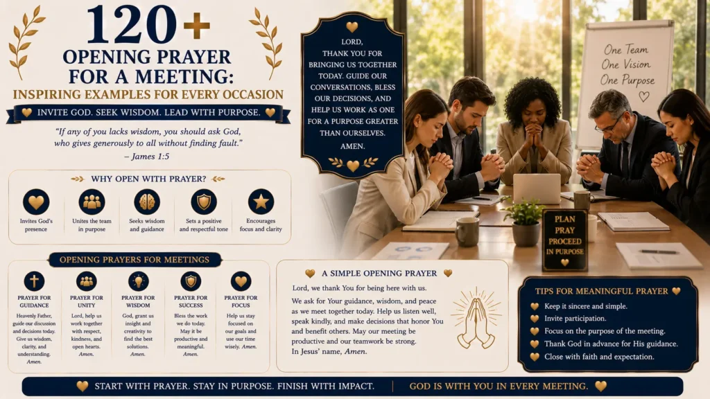 Opening Prayer for a Meeting
