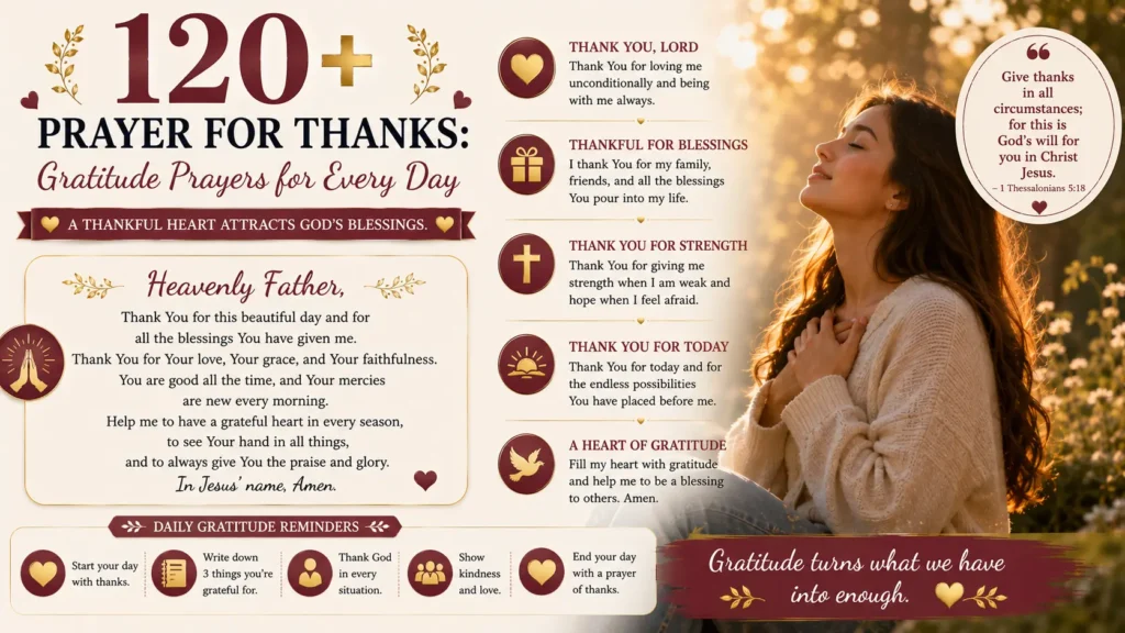 Prayer for Thanks
