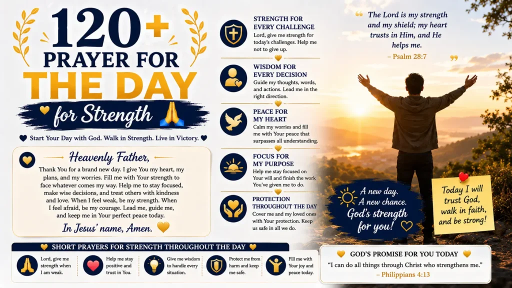 Prayer for the Day for Strength