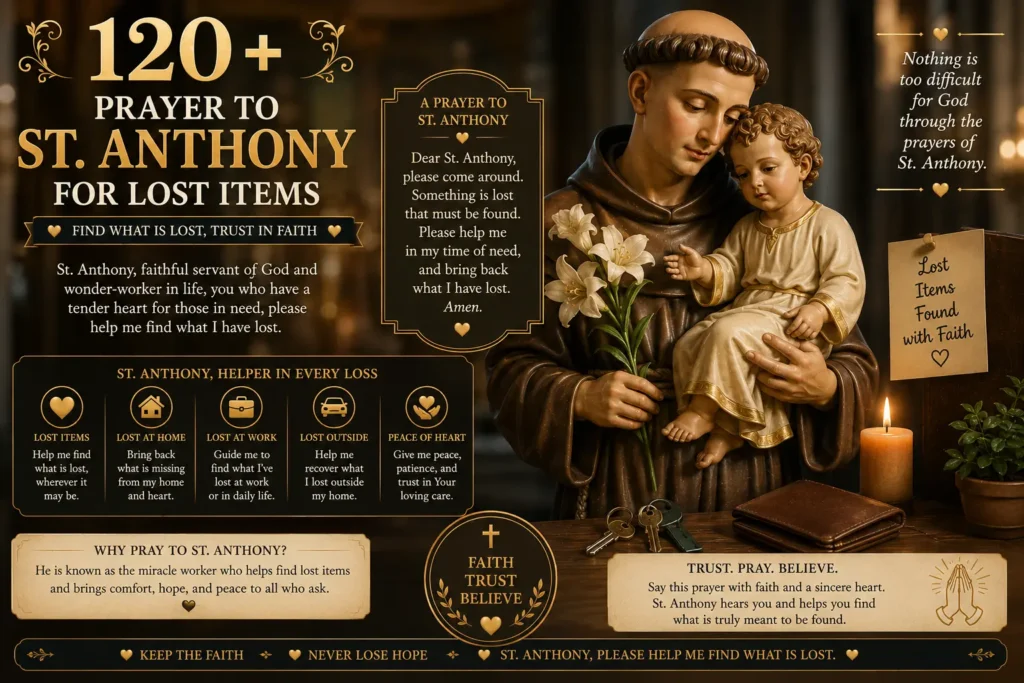 Prayer to St. Anthony for Lost Items