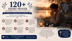 Short Prayer for Someone Who Lost a Loved One