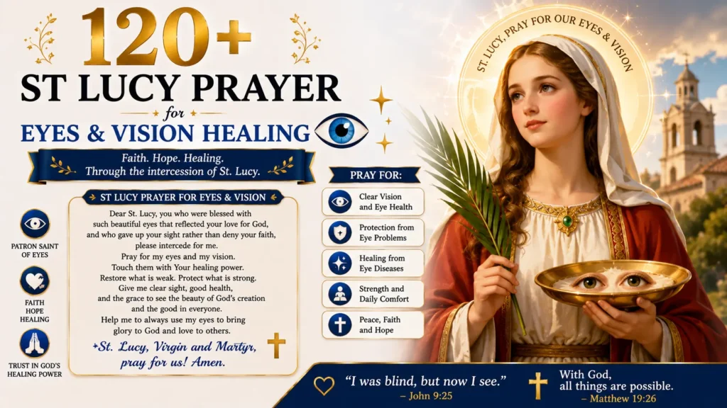 St Lucy Prayer for Eyes